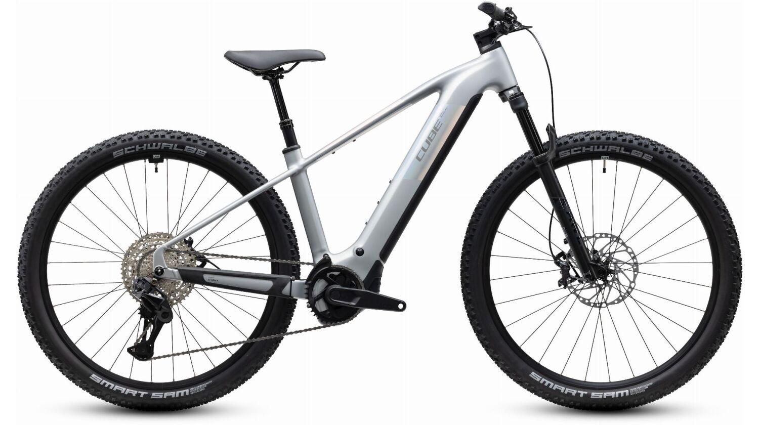 Cube Reaction Hybrid SLX 800 Wh E-Bike Hardtail Diamant platinum´n´reflex
