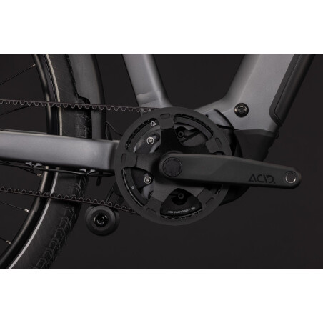 Cube Touring Hybrid Deluxe SLX 800 Wh E-Bike Diamant 28" slabgrey&acute;n&acute;chrome