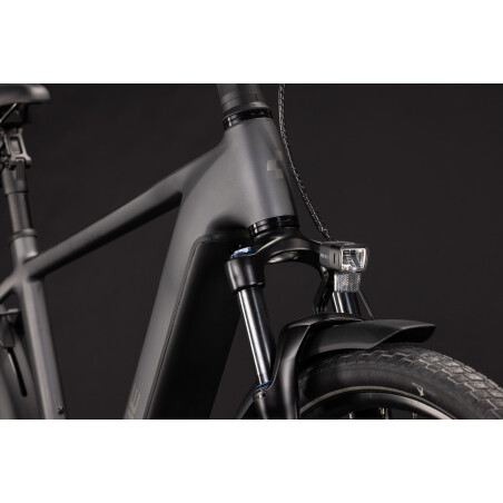 Cube Touring Hybrid Deluxe SLX 800 Wh E-Bike Diamant 28" slabgrey&acute;n&acute;chrome