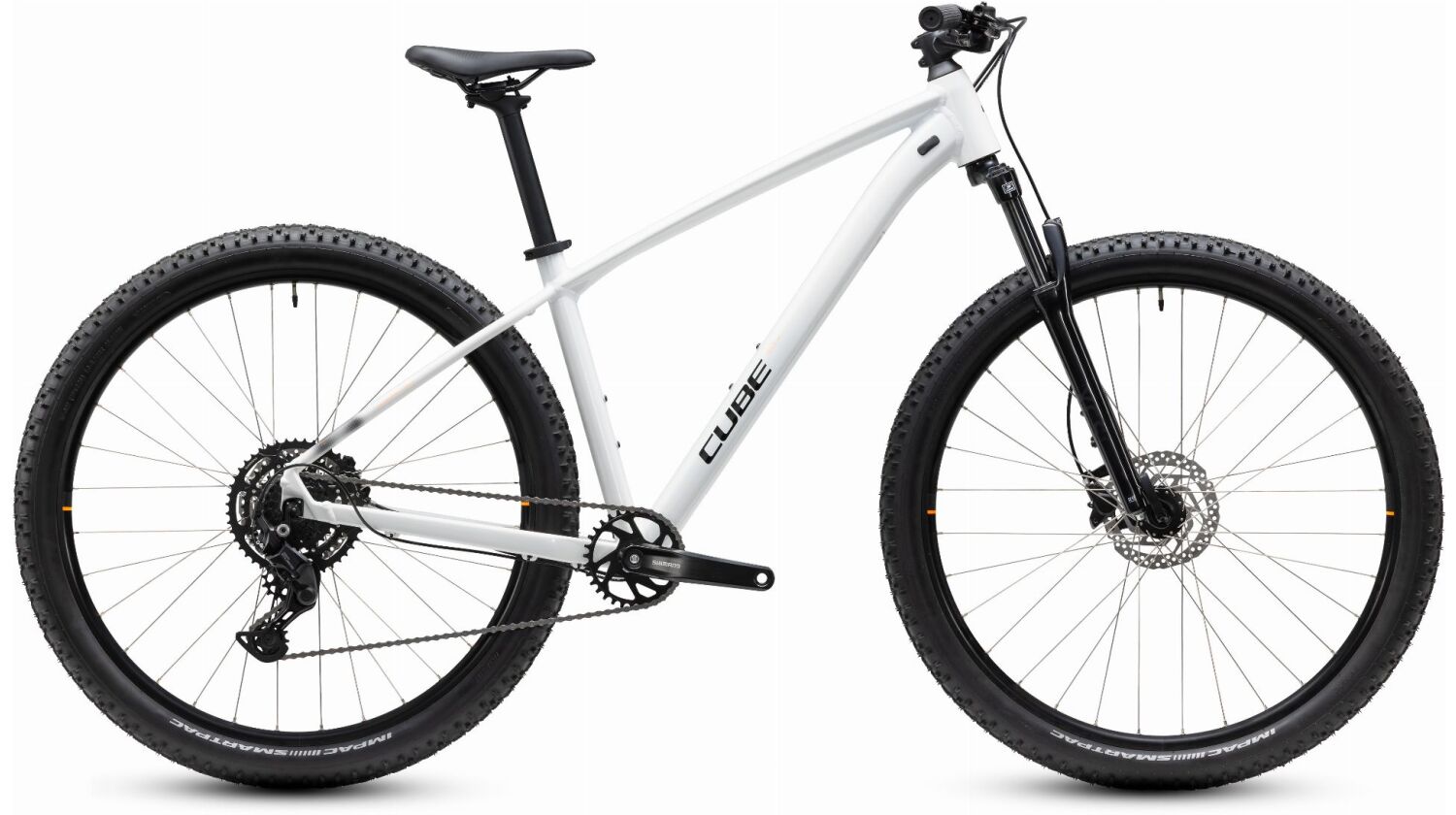 Cube Aim One MTB-Hardtail Diamant metallicwhite´n´black