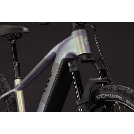 Cube Reaction Hybrid SLT 800 Wh E-Bike Hardtail Diamant kolibri&acute;n&acute;crisscross inkl. ACID Frontlicht PRO-E 200