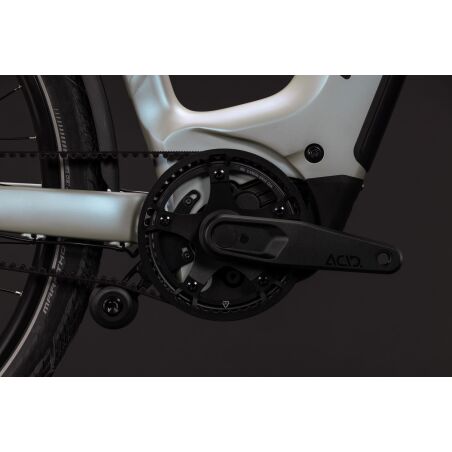 Cube Kathmandu Hybrid Deluxe EXC 800 Wh E-Trekkingbike Easy Entry 28" glintsand&acute;n&acute;black inkl. ACID Einsteckkette + ACID Seitentaschen SMLink