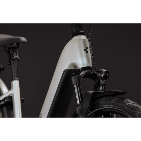 Cube Kathmandu Hybrid Deluxe EXC 800 Wh E-Trekkingbike Easy Entry 28" glintsand&acute;n&acute;black inkl. ACID Einsteckkette + ACID Seitentaschen SMLink