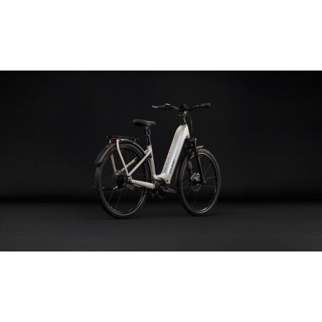 Cube Kathmandu Hybrid Deluxe EXC 800 Wh E-Trekkingbike Easy Entry 28" glintsand&acute;n&acute;black inkl. ACID Einsteckkette + ACID Seitentaschen SMLink