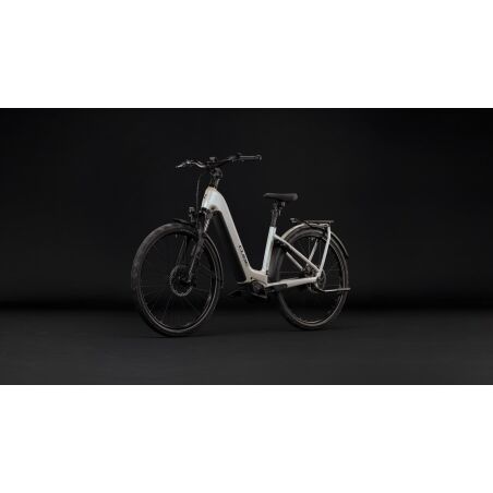 Cube Kathmandu Hybrid Deluxe EXC 800 Wh E-Trekkingbike Easy Entry 28" glintsand&acute;n&acute;black inkl. ACID Einsteckkette + ACID Seitentaschen SMLink