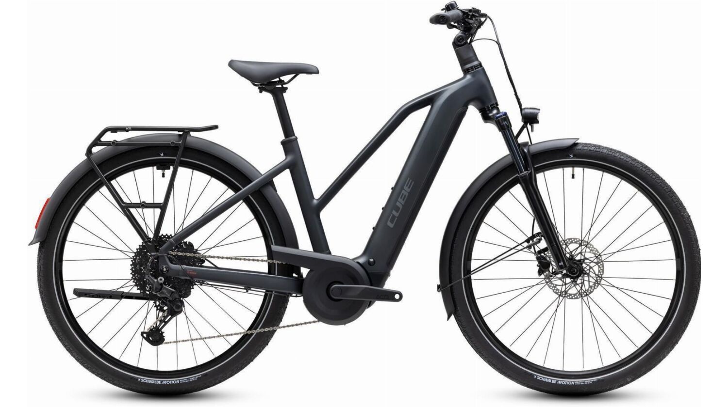 Cube Touring Hybrid ONE 600 Wh E-Trekkingbike Trapeze 28" grey´n´coolgrey