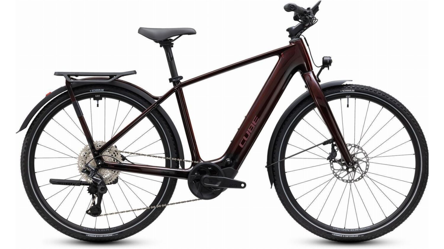 Cube Kathmandu Hybrid C:62 SLX 400X Wh E-Trekkingbike Diamant 28" liquidred´n´red inkl. ACID Faltschloss RIGID 90 + ACID Seitentaschen Pro SMLink 2.0