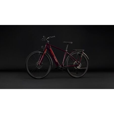 Cube Kathmandu Hybrid C:62 SLX 400X Wh E-Trekkingbike Diamant 28" liquidred&acute;n&acute;red inkl. ACID Faltschloss RIGID 90 + ACID Seitentaschen Pro SMLink 2.0
