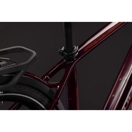 Cube Kathmandu Hybrid C:62 SLX 400X Wh E-Trekkingbike Diamant 28" liquidred&acute;n&acute;red inkl. ACID Faltschloss RIGID 90 + ACID Seitentaschen Pro SMLink 2.0