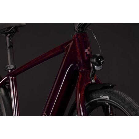 Cube Kathmandu Hybrid C:62 SLX 400X Wh E-Trekkingbike Diamant 28" liquidred&acute;n&acute;red inkl. ACID Faltschloss RIGID 90 + ACID Seitentaschen Pro SMLink 2.0