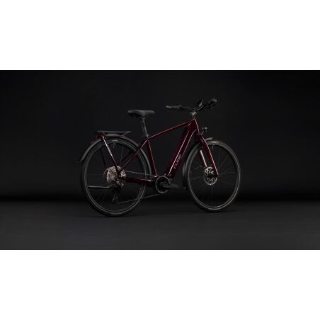Cube Kathmandu Hybrid C:62 SLX 400X Wh E-Trekkingbike Diamant 28" liquidred&acute;n&acute;red inkl. ACID Faltschloss RIGID 90 + ACID Seitentaschen Pro SMLink 2.0
