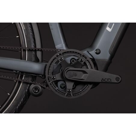 Cube Kathmandu Hybrid Deluxe EXC 800 Wh E-Trekkingbike Trapeze 28" stealthgrey&acute;n&acute;grey inkl. ACID Einsteckkette + ACID Seitentaschen SMLink