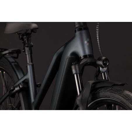 Cube Kathmandu Hybrid Deluxe EXC 800 Wh E-Trekkingbike Trapeze 28" stealthgrey&acute;n&acute;grey inkl. ACID Einsteckkette + ACID Seitentaschen SMLink
