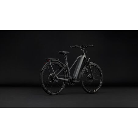 Cube Kathmandu Hybrid Deluxe EXC 800 Wh E-Trekkingbike Trapeze 28" stealthgrey&acute;n&acute;grey inkl. ACID Einsteckkette + ACID Seitentaschen SMLink