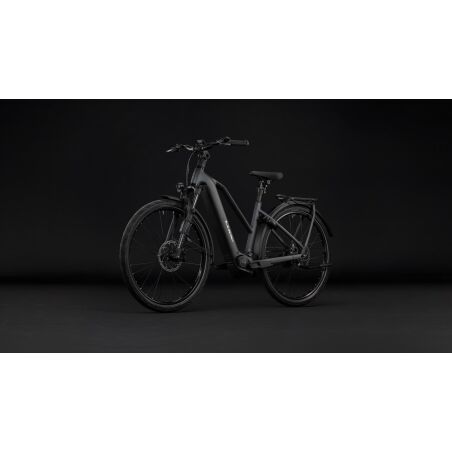Cube Kathmandu Hybrid Deluxe EXC 800 Wh E-Trekkingbike Trapeze 28" stealthgrey&acute;n&acute;grey inkl. ACID Einsteckkette + ACID Seitentaschen SMLink