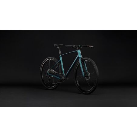 Cube Nulane C:62 SLX Fitnessbike Diamant 28" metallicpetrol&acute;n&acute;black inkl. ACID Beleuchtungsset Pro 100 Lux
