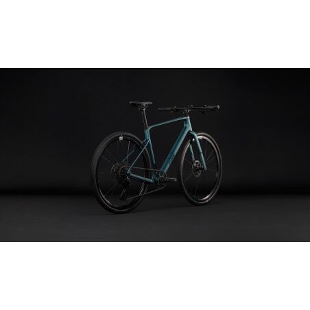 Cube Nulane C:62 SLX Fitnessbike Diamant 28" metallicpetrol&acute;n&acute;black inkl. ACID Beleuchtungsset Pro 100 Lux