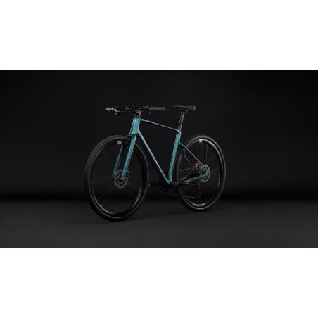 Cube Nulane C:62 SLX Fitnessbike Diamant 28" metallicpetrol&acute;n&acute;black inkl. ACID Beleuchtungsset Pro 100 Lux