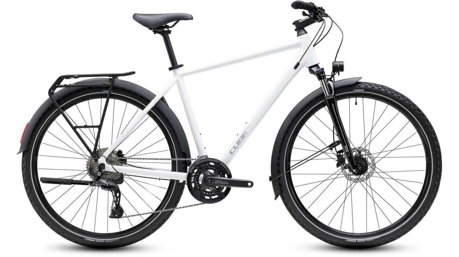 Cube Nature Pro FE Crossbike Diamant 28" metallicwhite´n´reflex