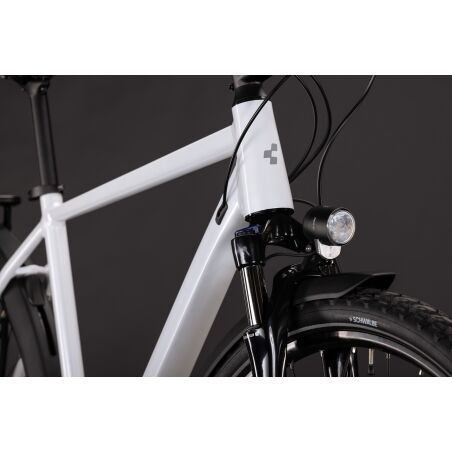 Cube Nature Pro FE Crossbike Diamant 28" metallicwhite&acute;n&acute;reflex