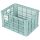 Basil Crate Fahrradkasten silberblau