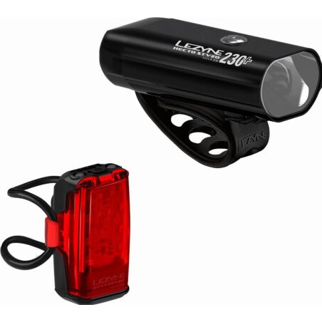 Lezyne Hecto 230+/KTV+ StVZO Beleuchtungsset black
