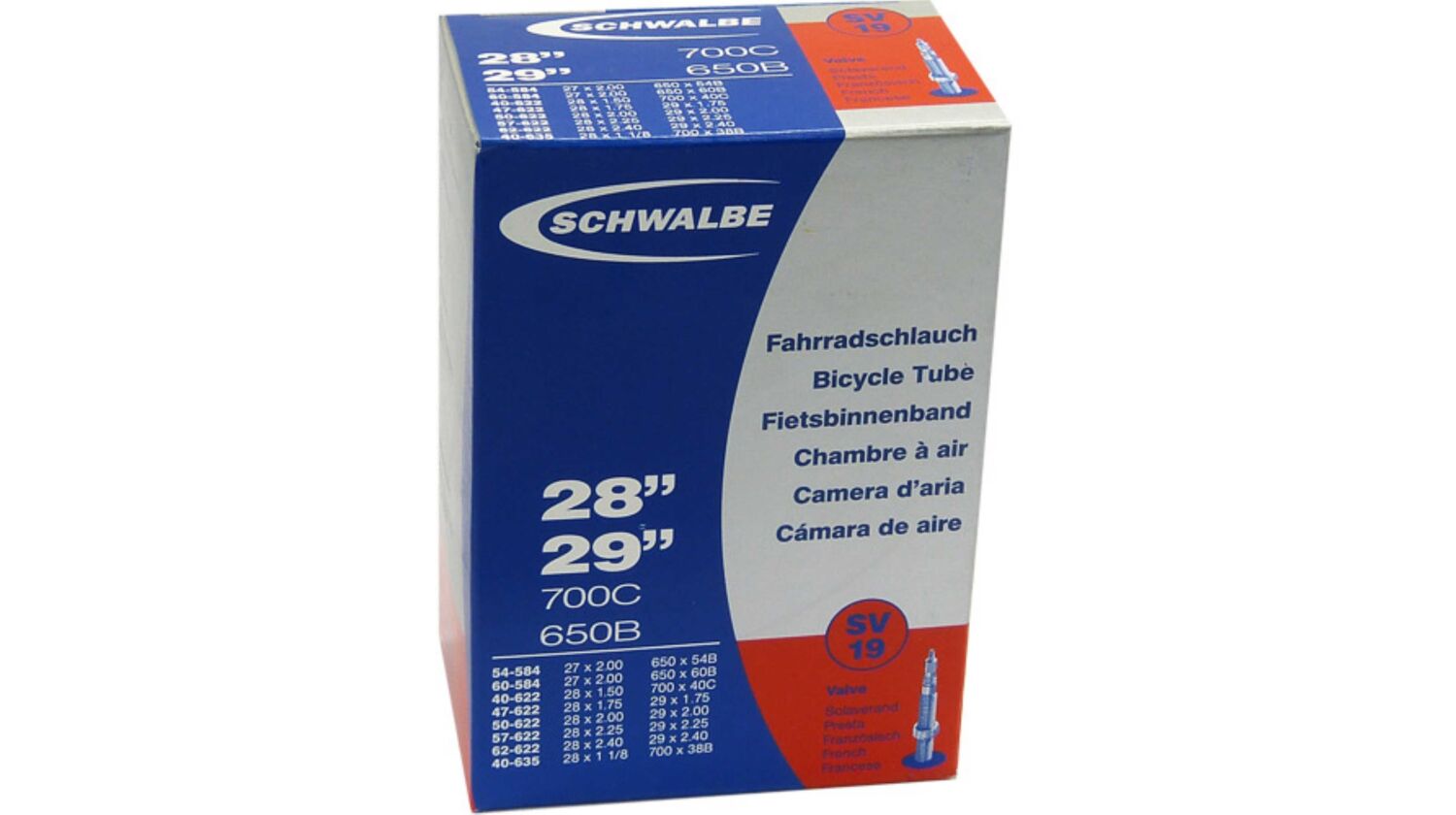 Schwalbe Nr.19 Schlauch 27,5 28 29