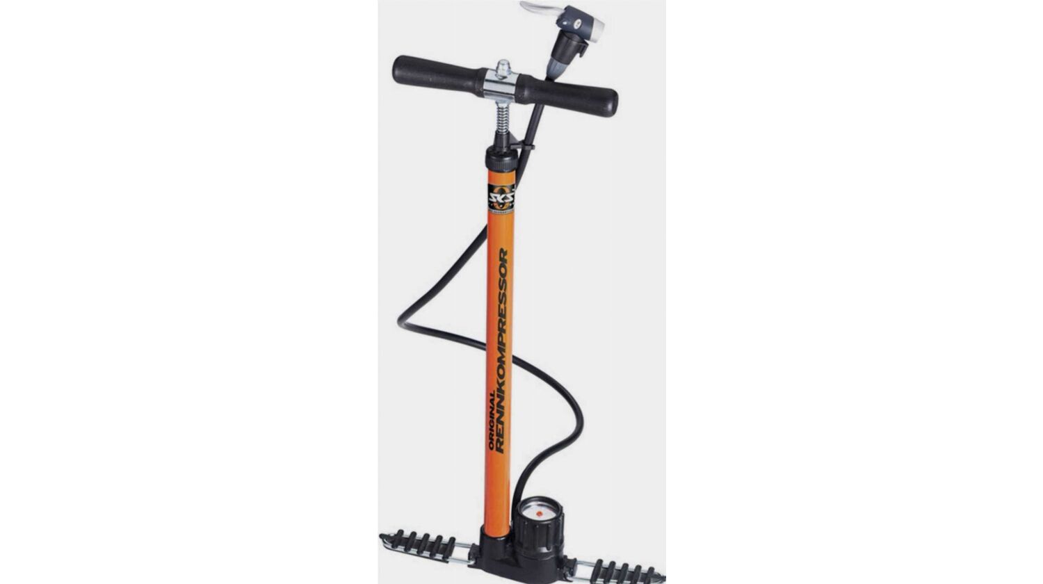 SKS GERMANY Rennkompressor Standpumpe orange Ventilkopf