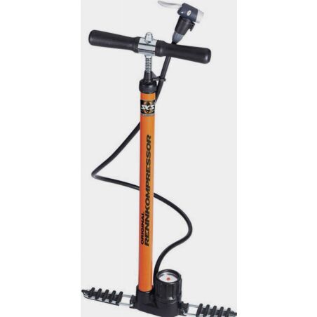 SKS GERMANY Rennkompressor Standpumpe orange Ventilkopf