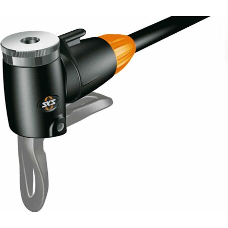 SKS GERMANY Rennkompressor Standpumpe orange Ventilkopf