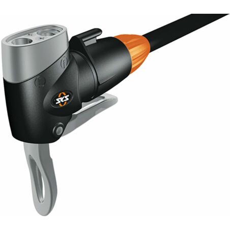 SKS Rennkompressor Standpumpe orange Ventilkopf