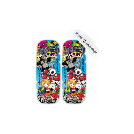 rie:sel gabelschu:tz Gabelschutz Stickerbomb colour
