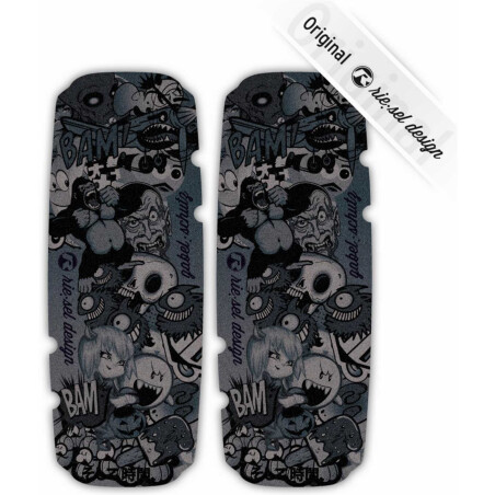 rie:sel gabelschu:tz Gabelschutz Stickerbomb ultrablack