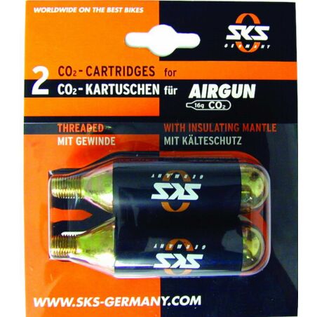 SKS GERMANY CO²-Kartuschen Set mit Gewinde