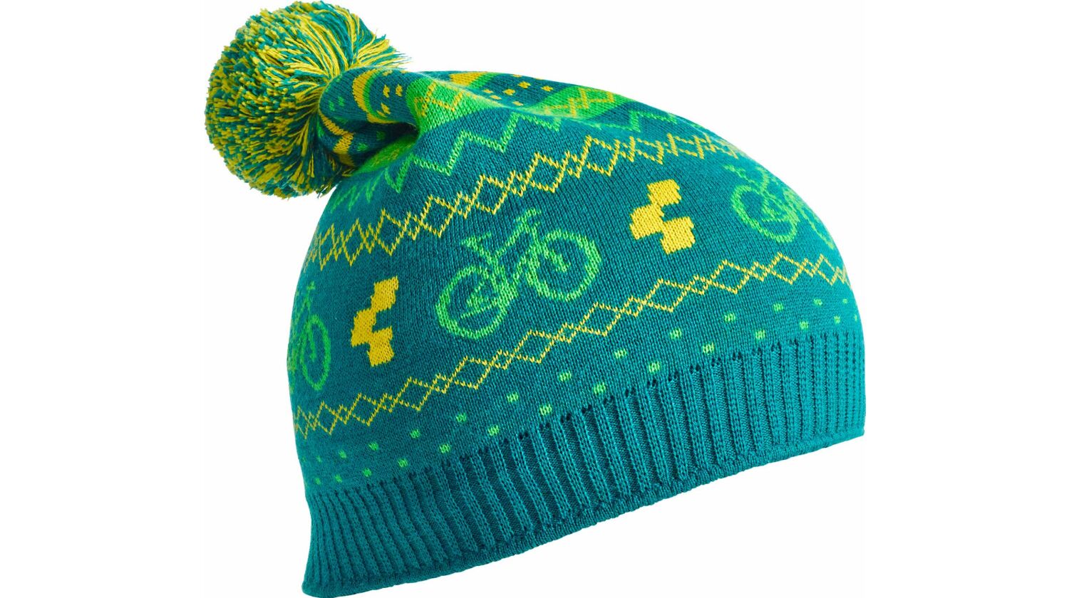 CUBE Bommelmütze Norweger green´n´yellow