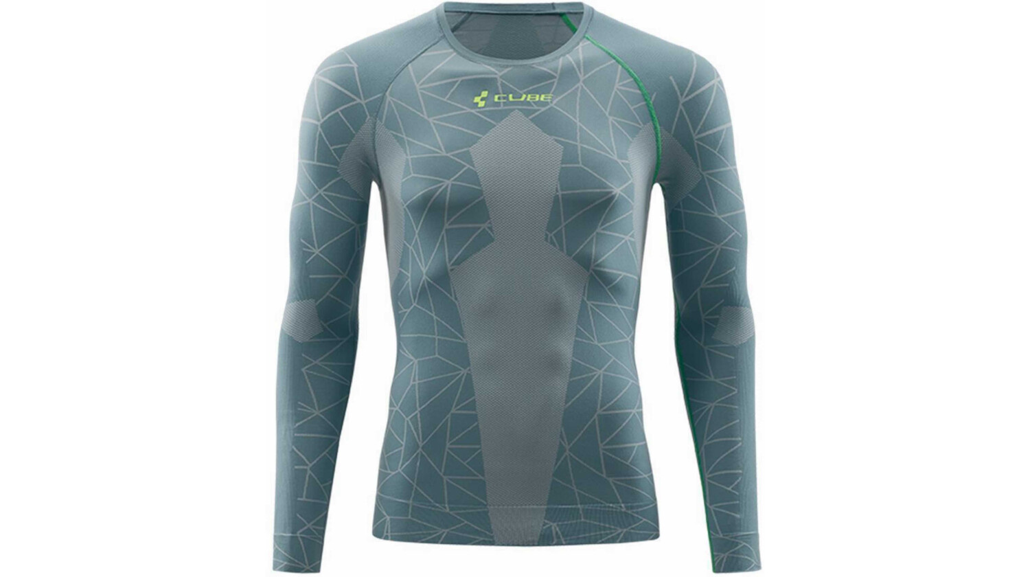 CUBE Funktionsunterhemd langarm Race Be Cool grey´n´green