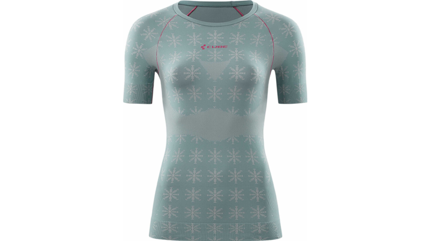 CUBE WS Funktionsunterhemd kurzarm Race Be Cool grey´n´pink