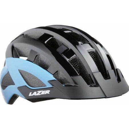 Lazer Compact DLX Helm black blue unisize/54-61 cm