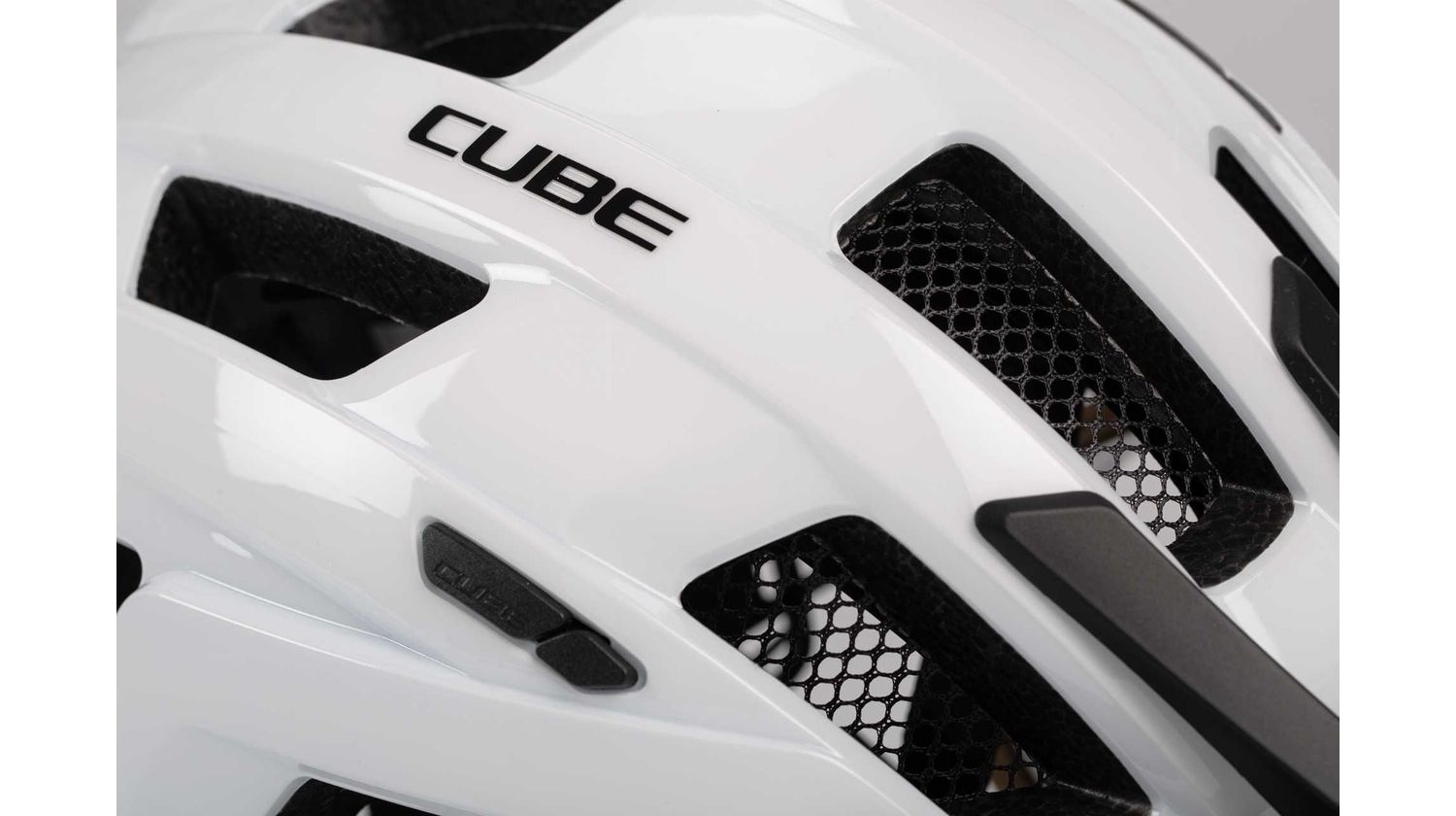 Cube Helm STEEP glossy white L/57-62 cm