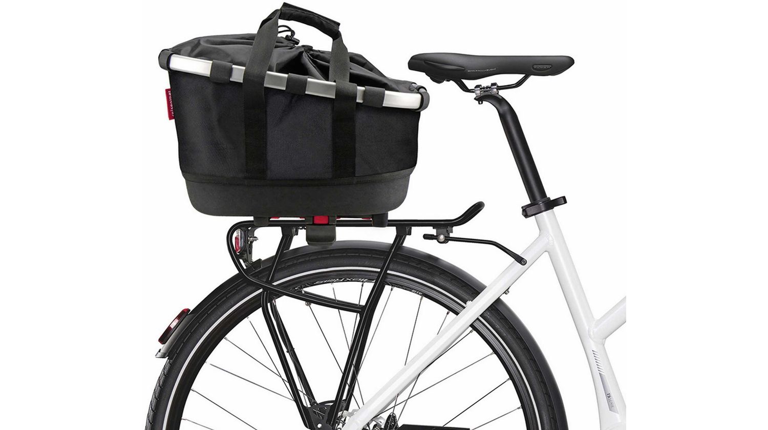 Klickfix Reisenthel Bikebasket GT Gepäckträgertasche mit Aluminumrahmen Uniklip Schwarz