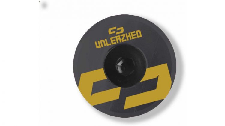 Unleazhed AL01 Top Cap Aluminium Logo Skin 1 pcs, 1 aluminium screw M6 olive