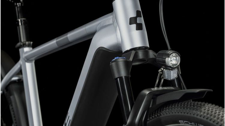 Cube Nuride Hybrid EXC 750 Wh Allroad E-Bike Diamant 28 polarsilver´n´black
