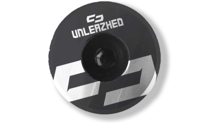 Unleazhed AL01 Top Cap Aluminium Logo Skin 1 pcs, 1 aluminium screw M6 black