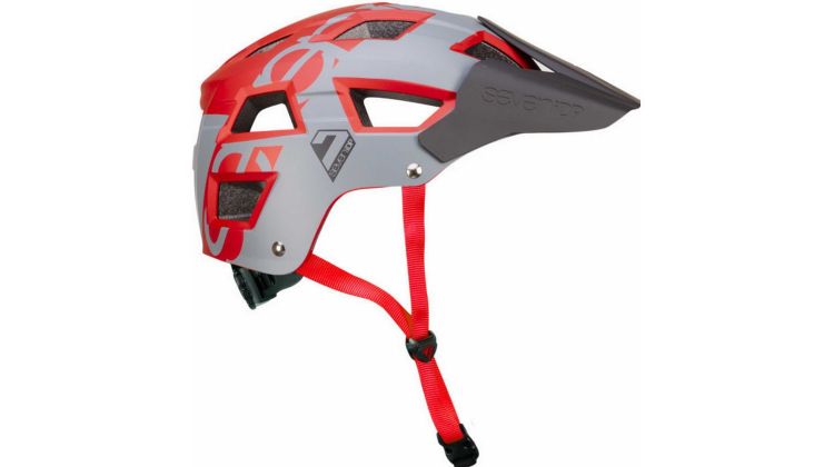 7iDP Helm M5 grau-rot