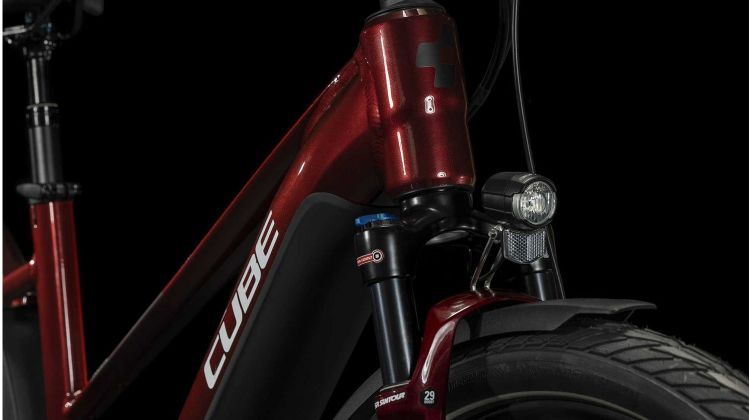 Cube Touring Hybrid EXC 625 Wh E-Bike Easy Entry 28 red´n´white