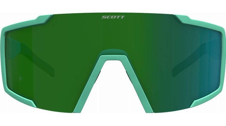Scott Shield Sonnenbrille soft teal green/green chrome