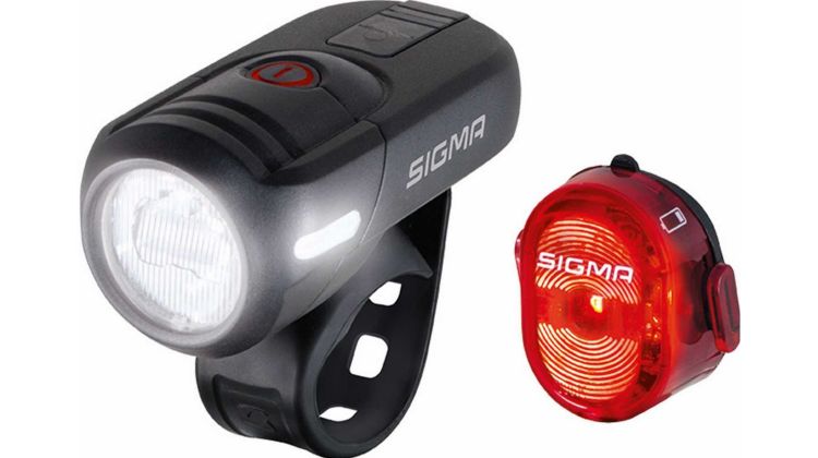 Sigma Set Aura 45 Lux USB Akku-Scheinwerfer mit K~ & Nugget II schwarz/rot