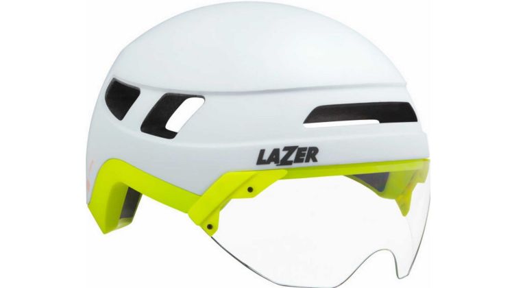 Lazer Urbanize NTA MIPS Helm + LED matte white flash yellow
