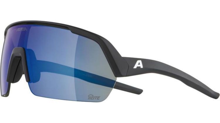 Alpina Turbo HR Q-Lite Sportbrille black matt/mirror blue one size