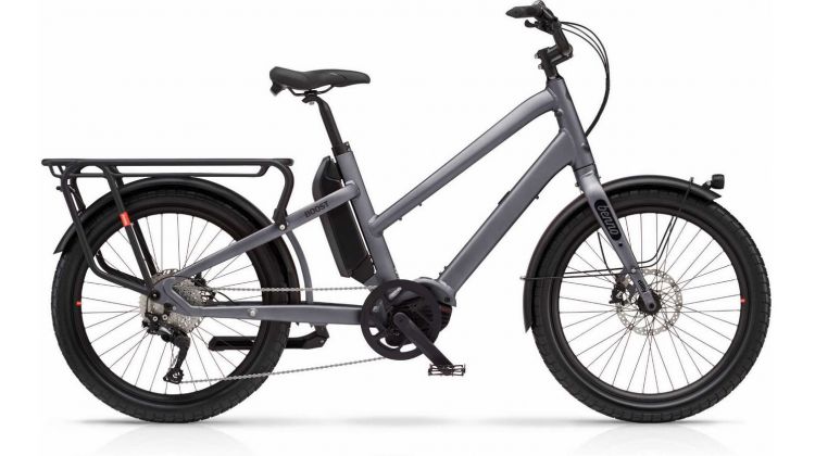 Benno Bikes Boost 10D CX 500 Wh E-Lastenrad Trapez 24 anthracite gray easy one size
